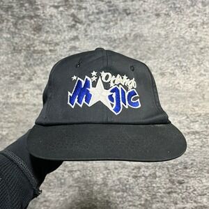 Vintage Orlando Magic Snapback Hat Black Adjustable NBA Embroidered Logo Cap 90s